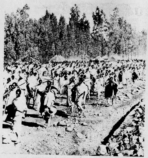 The Ethiopian army was in large part tribal, in lesser part feudal, and in very small part modern. The soldiers were often wildly self-confident, counting on providence, numbers, and their own bravery.